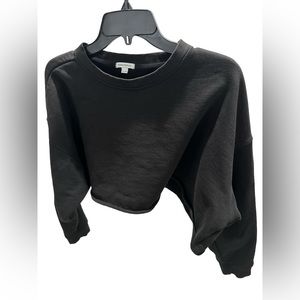 WeWoreWhat Cropped Black Longsleeve